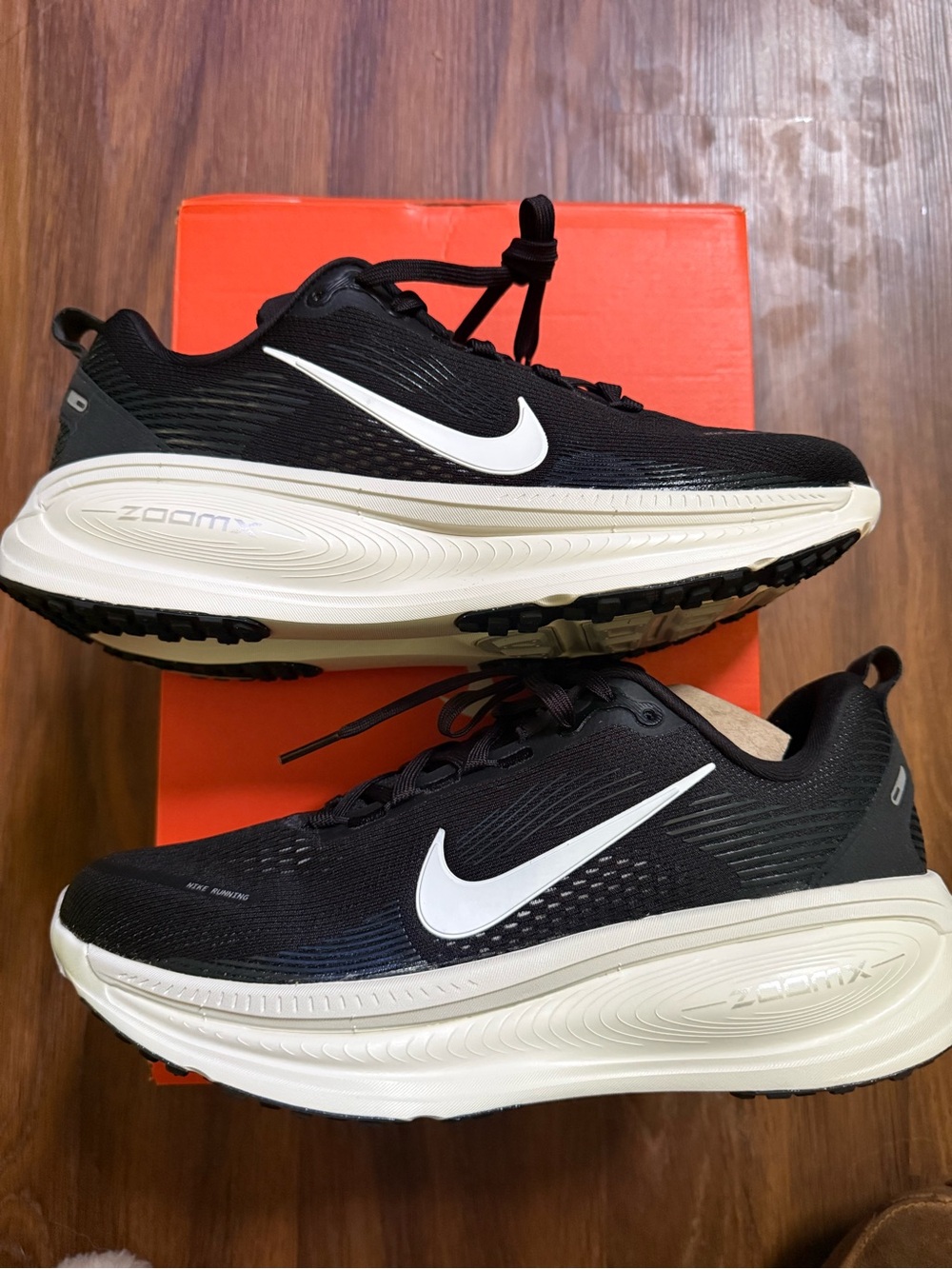 Nike Black and White ZoomX Cushion Running Shoes